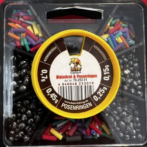 Dispenser ask med flötesgummi & blyhagel