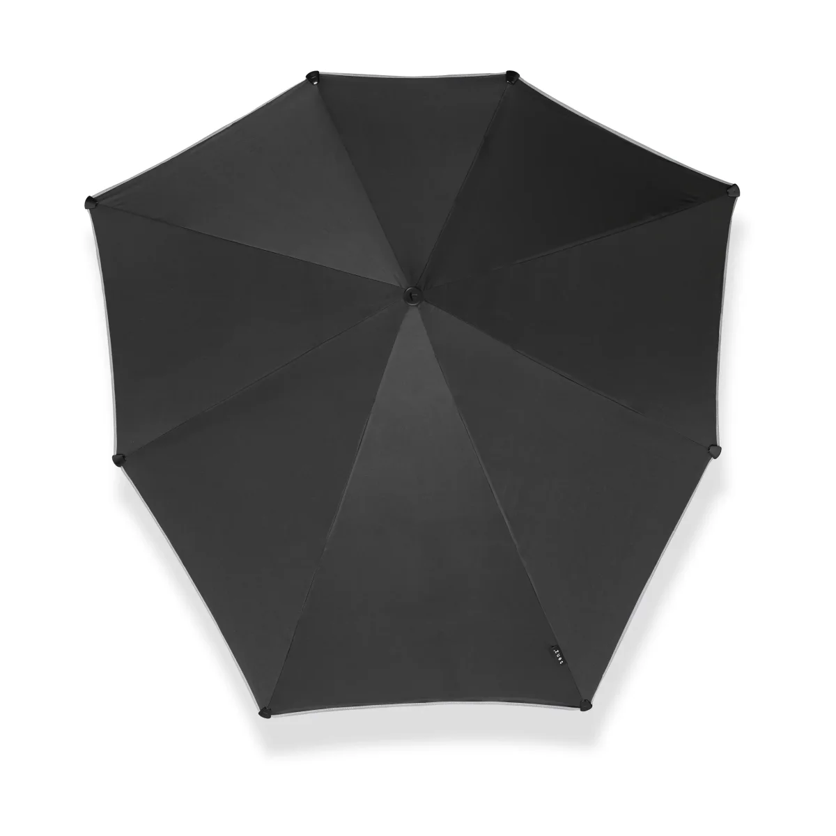 Senz Large Stick Storm Umbrella, Black Reflective - Bild 3