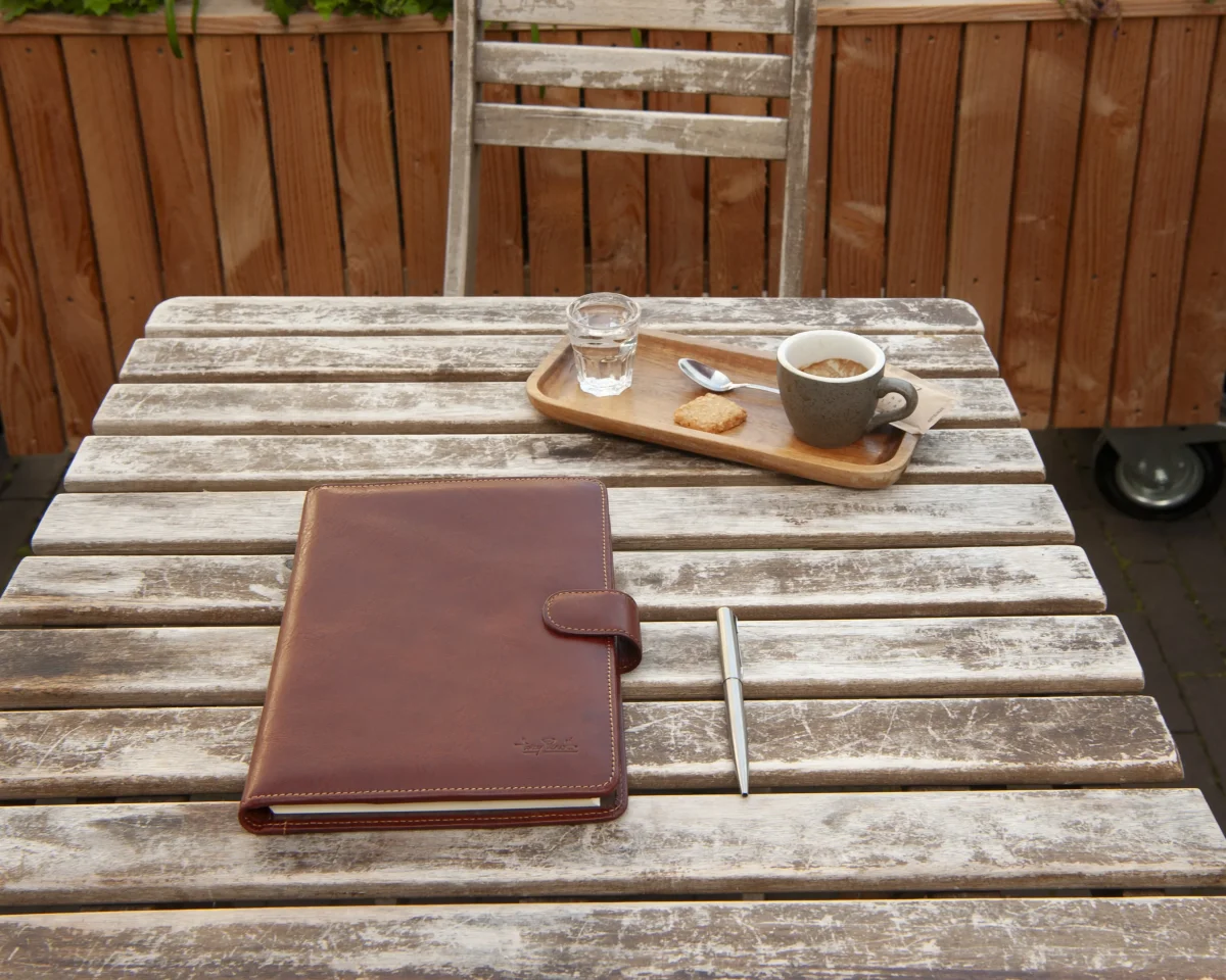 Tony Perotti A5 Folder Standard with Tablet Pocket, Dark Brown - Bild 8